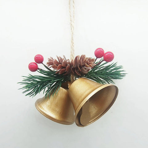 Christmas Metal Bell Decorations Christmas Tree Hanging Ornaments New Year Xmas Festival Party Decor