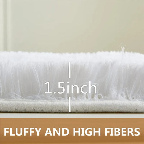 Rugs , Area Rug,  Clearance Navy Blue Laundry Room Rug, Large Throw for Playroom Room- Soft, Fluffy, Shaggy Carpets