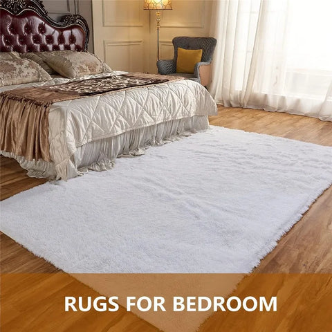 Rugs , Area Rug,  Clearance Navy Blue Laundry Room Rug, Large Throw for Playroom Room- Soft, Fluffy, Shaggy Carpets