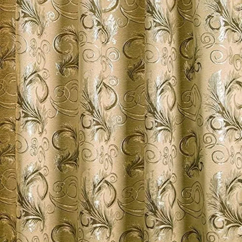 Jacquard Luxury Window 1 Panel Set Curtain with Attached Valance and Backing Bedroom