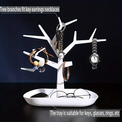 1PC Tree Hanger Creative Necklace Jewelry Necklace Bracelet Jewelry Display Rack Creative Earrings Ring Storage Rack