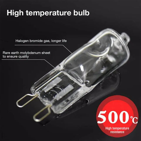 Hot 40W G9 Oven Light High Temperature Resistant 110V/220V Halogen Bulb Lamp For Refrigerators Ovens Fans