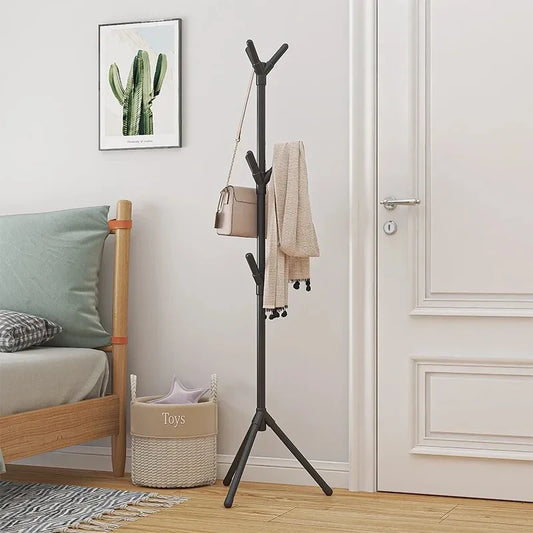 Multi Hook Coat Racks Easy To Move Clothes Rack Home Living Room Indoor Floor Standing Storage Clothing Coat Racks