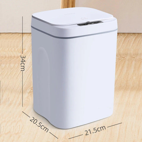 16L Automatic Sensor Trash Can Electric Touchless Smart Bin Kitchen Bathroom Waterproof Bucket Garbage With Lid Home Wastebasket