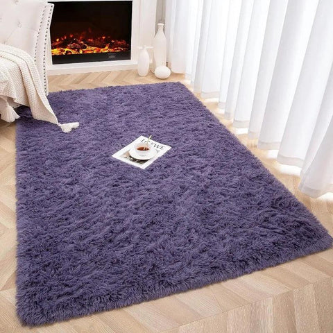 Large Area Rugs for Living Room Bedroom, Fluffy Kids Room Plush Shaggy Nursery Rug Furry Throw Carpets for Boys Girls