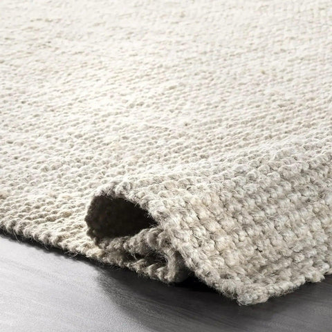 nuLOOM Ashli Solid Farmhouse Jute Area Rug, 8x10, Off-white