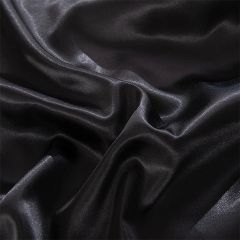 Luxury Satin Fitted Sheet High-End Solid Color Mattress Cover With Elastic Band Bed Sheet Rayon Fit Sheet