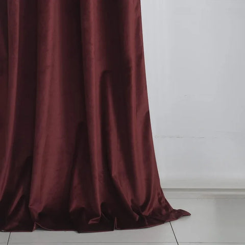 Velvet Curtains 2 Panels Set, Block Light Thermal Insulated Velour Rod Pocket Drapes for Bedroom and Living Room