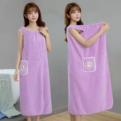 Bath Towels Wearable Towel Girls Womens Wearable Microfiber Beach Towels Bathrooms Towel Bath and Gym Soft Bath Towel