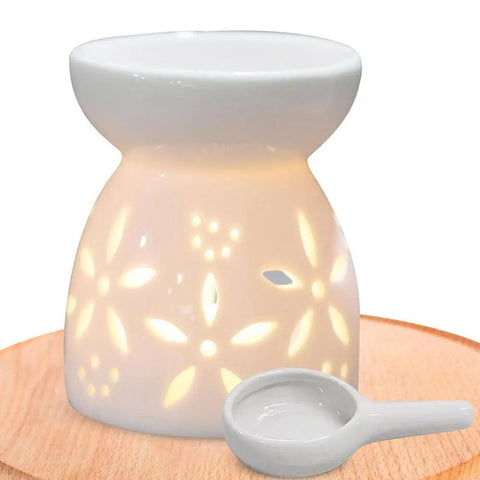 Romantic Oil Stove Hollow Ceramic Tea Light Candle Holder Aroma Lamp Holder Essential Oil Incense Aroma Diffuser Home Decor