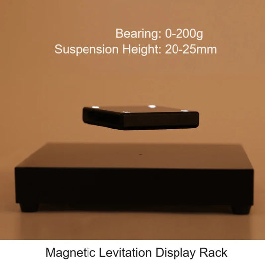 Rotating Magnetic Levitating Display Rack Acrylic 200g Load Bearing 20-25mm No Load Suspension Distance LED Maglev Display Stand