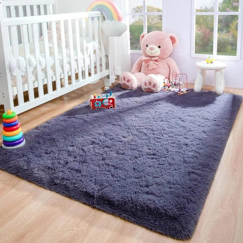 Large Area Rugs for Living Room Bedroom, Fluffy Kids Room Plush Shaggy Nursery Rug Furry Throw Carpets for Boys Girls