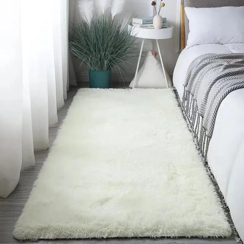 VIKAMA Fluffy Rugs Shaggy Bedroom Area Rugs Shaggy Non-Slip Rugs, Machine Washable Soft Shaggy Rugs Modern Soft Plush Rugs