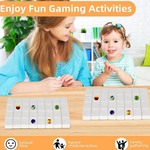 Tiles Escape Game for Kids Sea Side Escape Mahjong Blocks Game Smooth Touch Board Game Toy for Travel Work Relaxation Family