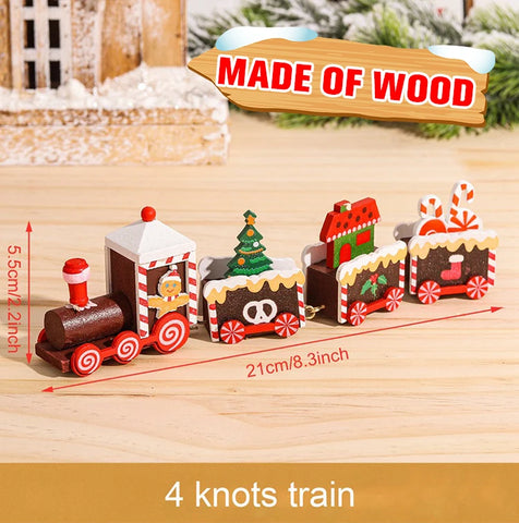 Christmas Train Merry Christmas Decorations For Home 2024 Cristmas Ornament Xmas Navidad Noel Gifts Happy New Year 2025 Gifts