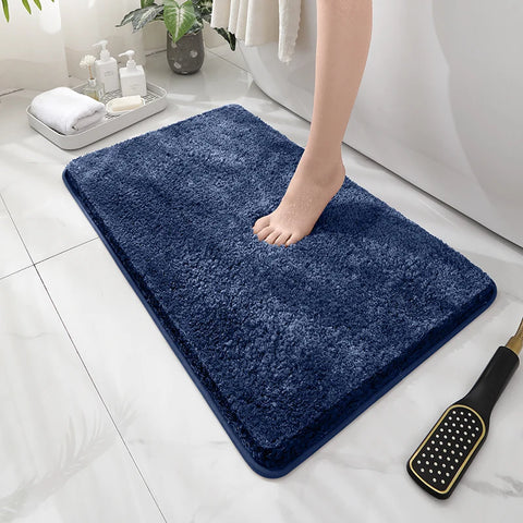 Soft Comfortable Thick Plush Floor Mat,Bathroom Floor Rug,Bedroom Carpet,Living Room Mat,Non-slip Rug,Water Absorption Anti-Slip