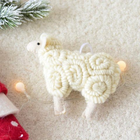 Christmas Sheep Pendant Merry Christmas Decor for Home 2023 Navidad Ornaments Christmas Tree Decor Xmas Gifts New Year 2024