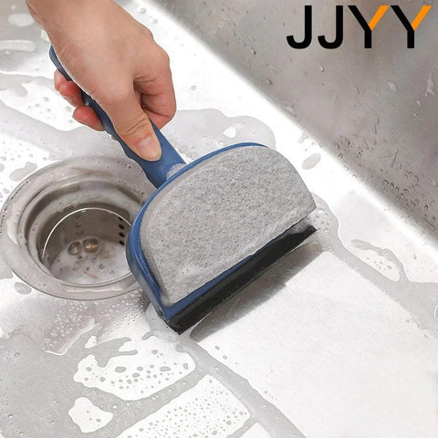 JJYY Double Sided Household Window Cleaner Tile Bathroom Cleaning Brush Window Scraper Cleaning Mirror Tool