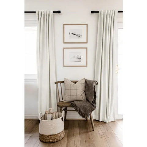 100% Blackout Shield Linen Blackout Curtains for Bedroom 96 Inches Long,Back Tab/Rod Pocket Living Room Drapes,