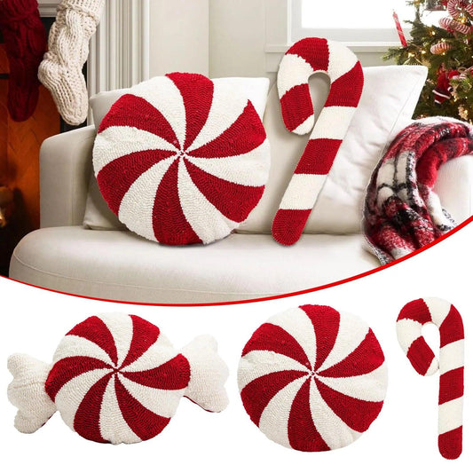 Christmas Candy Pillow Soft And Comfortable Candy Cane Throw Pillow Sofa Bed Decorative Chair Cushion Christmas Gift For Kids