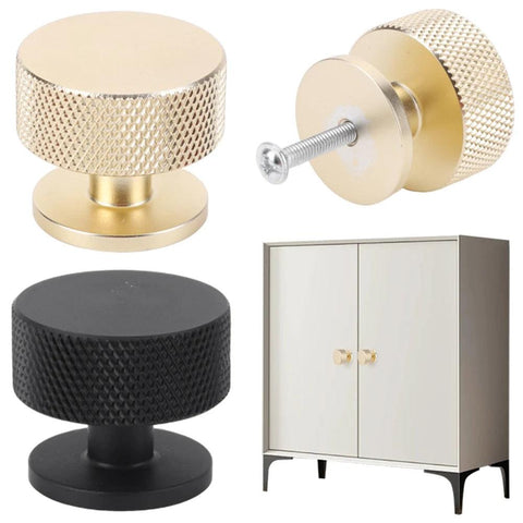 10 PCS Drawer Knobs Single Hole Multiple Furniture Knobs Knurled Cabinet Door Knobs and Handles Drawer Pulls for Drawer Cupboard