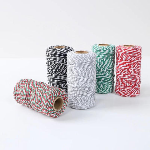 Christmas Wrapping String Rope Merry Christmas Decoration For Home 2024 Navidad Natal Noel Gift Box Packaging Rope New Year 2025