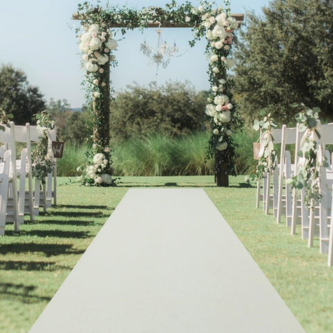 Suede Rug Wedding Aisle Runner Party Decor White Carpet 39-Inch Party Decor Indoor Outdoor