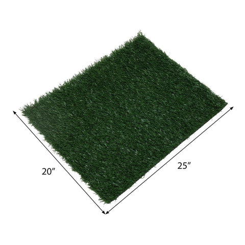 2PCS Realistic Artificial Grass Rug for Pet Potty Training, Synthetic Dog Pee Grass Turf Patch Carpet Pad for Indoor Outdoor