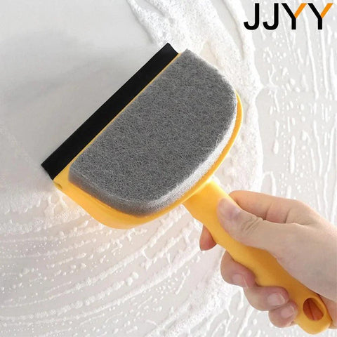 JJYY Double Sided Household Window Cleaner Tile Bathroom Cleaning Brush Window Scraper Cleaning Mirror Tool