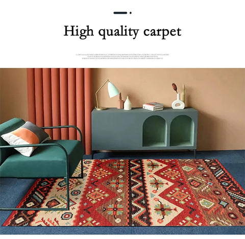 Bohemia Living Room Sofa Carpet Ethnic Style Bedroom Rug Morocco Large Area Rugs Non-slip Porch Mat Can Be Customized Size