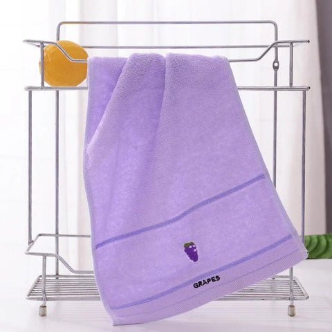 Soft Cotton Baby Bath Towel Cartoon Fruit Face Towel Newborn Infant Kids Soft Absorbent Washcloth Children Shower Towels 50x25cm