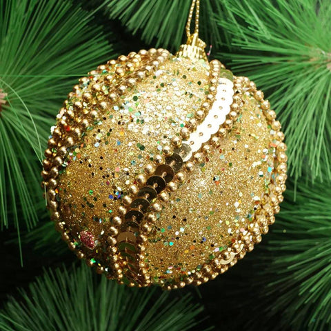 Sequins Ball Christmas Supplies Rhinestone Glitter Baubles Balls Xmas Tree Decor Ornament Christmas Decorations