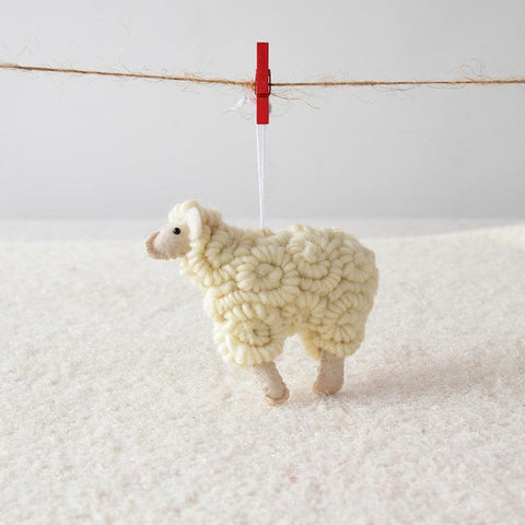 Christmas Sheep Pendant Merry Christmas Decor for Home 2023 Navidad Ornaments Christmas Tree Decor Xmas Gifts New Year 2024