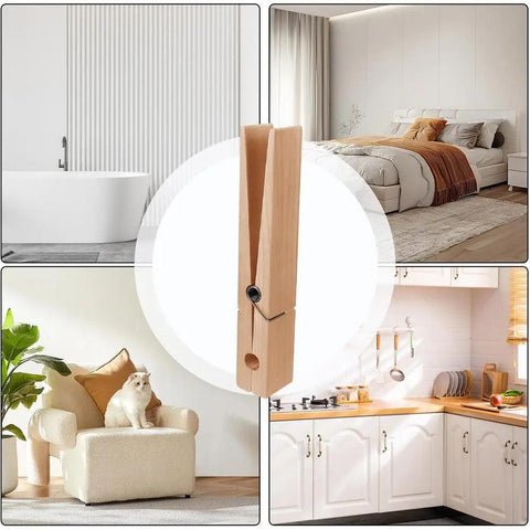 Wooden Giant Towel Clip Funy Bathroom Hook Bathroom Accessories Free Punching Towel Rack Large Clothespin Giant Clothespin