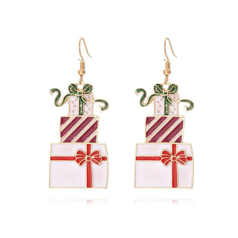 Sweet Christmas Gingerbread Man Earrings 2024 New Year Gifts