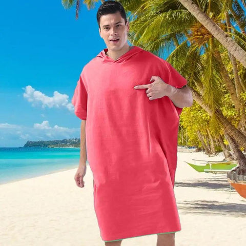 Changing Towel Poncho Microfiber Absorbent Surf Adult Bathrobe Quick-Drying Beach Poncho Wearable Blanket Spa Robe For Aquatics