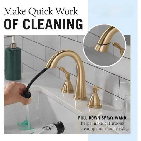 FAUCET 35775-CZMPU-DST Faucet Widespread, Champagne Bronze, Bath Faucet