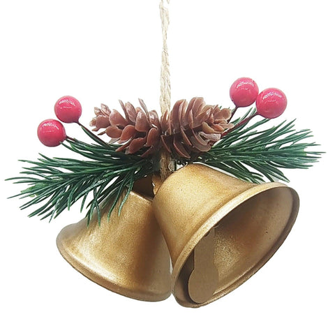 Christmas Metal Bell Decorations Christmas Tree Hanging Ornaments New Year Xmas Festival Party Decor