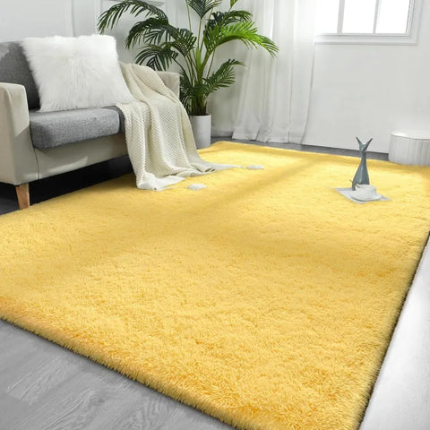 Feet Large Area Rugs, Tie-Dyed Light Grey Shaggy Rug Fluffy Throw Carpets, Ultra Soft Plush Modern Indoor Fuzzy Rugs