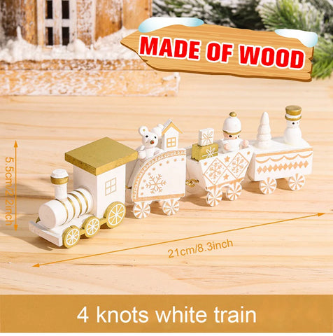 Christmas Train Merry Christmas Decorations For Home 2024 Cristmas Ornament Xmas Navidad Noel Gifts Happy New Year 2025 Gifts