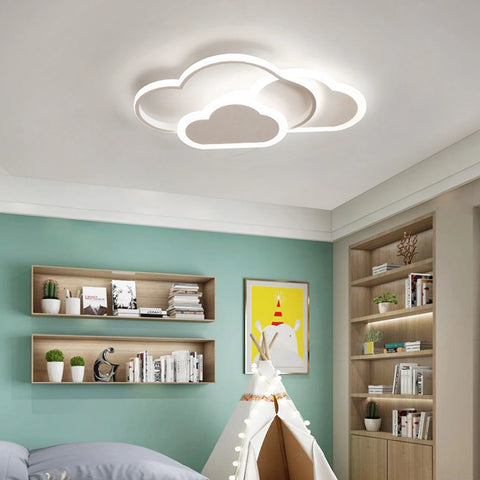 Cloud LED Ceiling Lamp 22" Modern Minimalist Lighting 52cm for Living Room Children's Room Bedroom