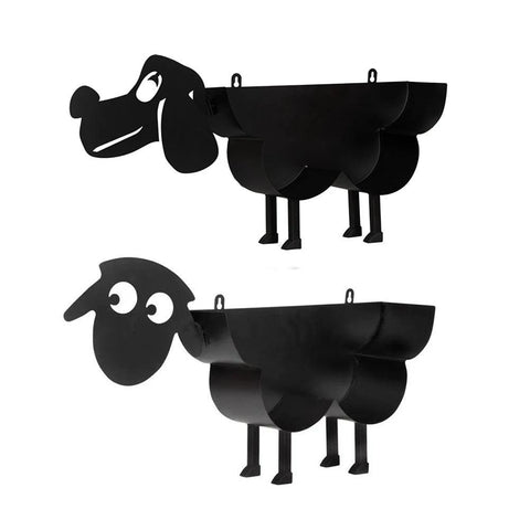 Toilet Paper Holder Metal Free Standing Toilet Tissue Holder Space Saving Dog Sheep Shaped Roll Paper Decorative Rack