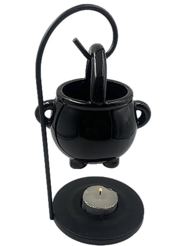 Hanging Cauldron Wax Burner Tealight Candle Holder Oil Burner Witches Witchcraft Home Yoga Room Meditation Decor Aroma Diffuser