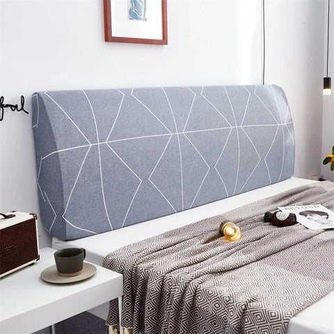 Geometric Headboard Cover Nordic Style Elastic Soft Comfortable Polyester Fabric Bed Head Cover Dust Proof Protector Decoration