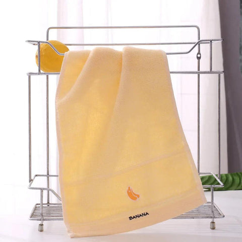 Soft Cotton Baby Bath Towel Cartoon Fruit Face Towel Newborn Infant Kids Soft Absorbent Washcloth Children Shower Towels 50x25cm