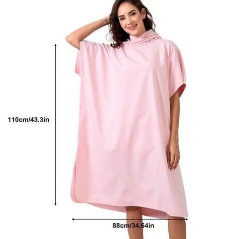 Beach Changing Poncho Adult Quick-Drying Bathrobe Poncho For Beach Uniform Size Design Adult Changing Robe For Fitness