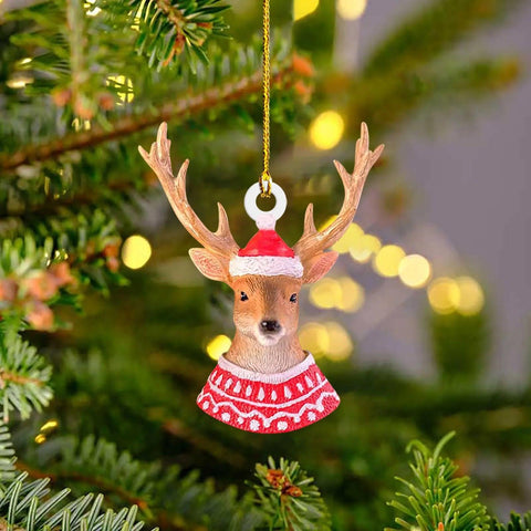 Merry Christmas Animal Acrylic Pendant Christmas Decorations For Home Christmas Ornament Xmas Happy New Year