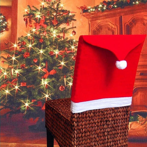 Christmas Chair Cover Christmas Decoration for Home Table Dinner Chair Back Decor 2025 New Year Party Supplies Xmas Navidad 2024