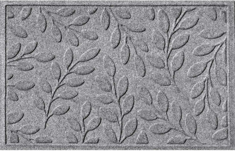 Mat, 2' X 3', Durable and Decorative Floor Covering, Skid Resistant, Indoor/Outdoor, Brittney Leaf Design, Camel, Rug, Mat