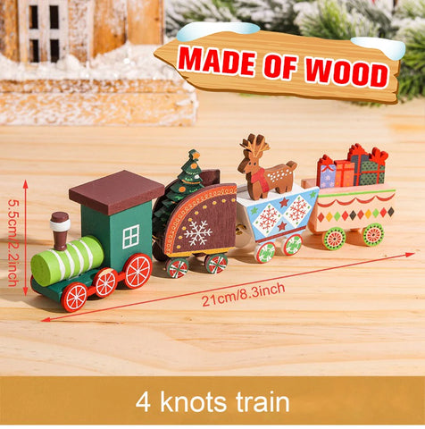 Christmas Train Merry Christmas Decorations For Home 2024 Cristmas Ornament Xmas Navidad Noel Gifts Happy New Year 2025 Gifts